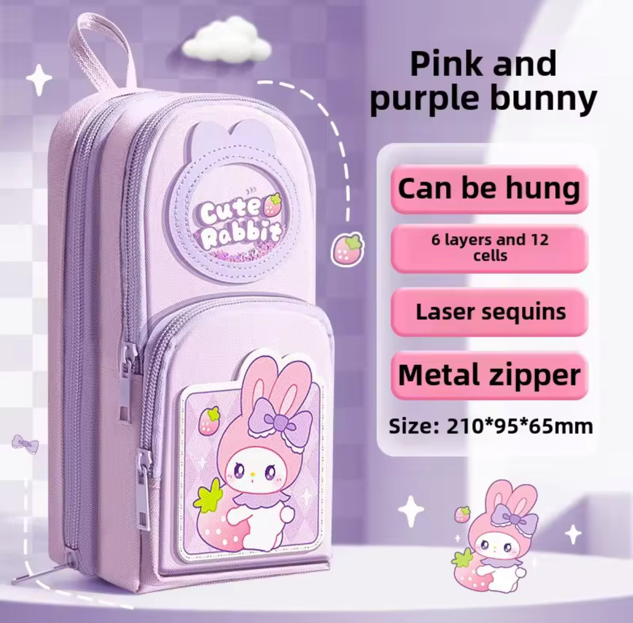 3-Layer Pencil Pouch for Kids – Large Capacity & Cute Design