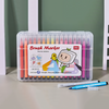 48-Color Dual Tip Sketch Markers Set – Brush & Fine Tip Art Pens for Kids, Students & Artists