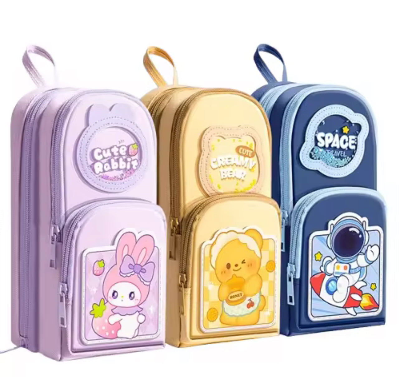 3-Layer Pencil Pouch for Kids – Large Capacity & Cute Design