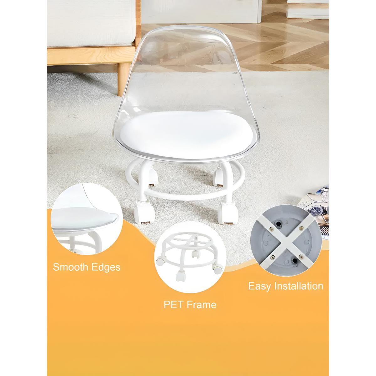 Transparent Heavy-Duty Kids Chair – Modern & Durable