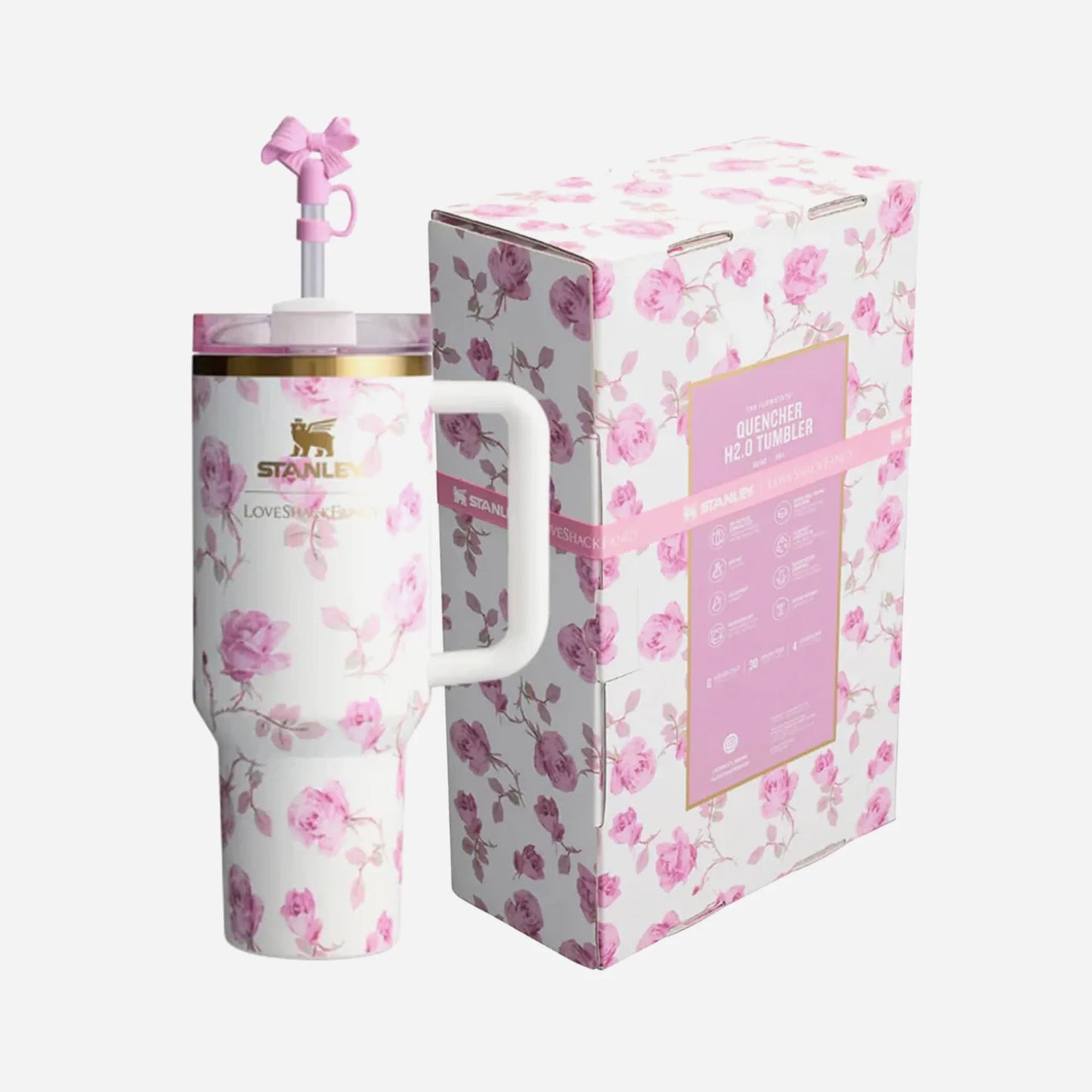 Stanley x LoveShackFancy 40oz Floral Quencher Tumbler – Limited Edition