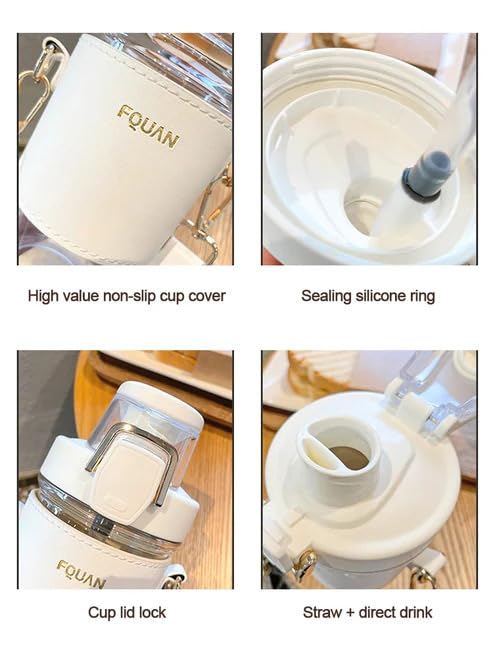 Trendy Tritan Stylish Sipper BPA Free Flip Lid Water Bottle with Straw