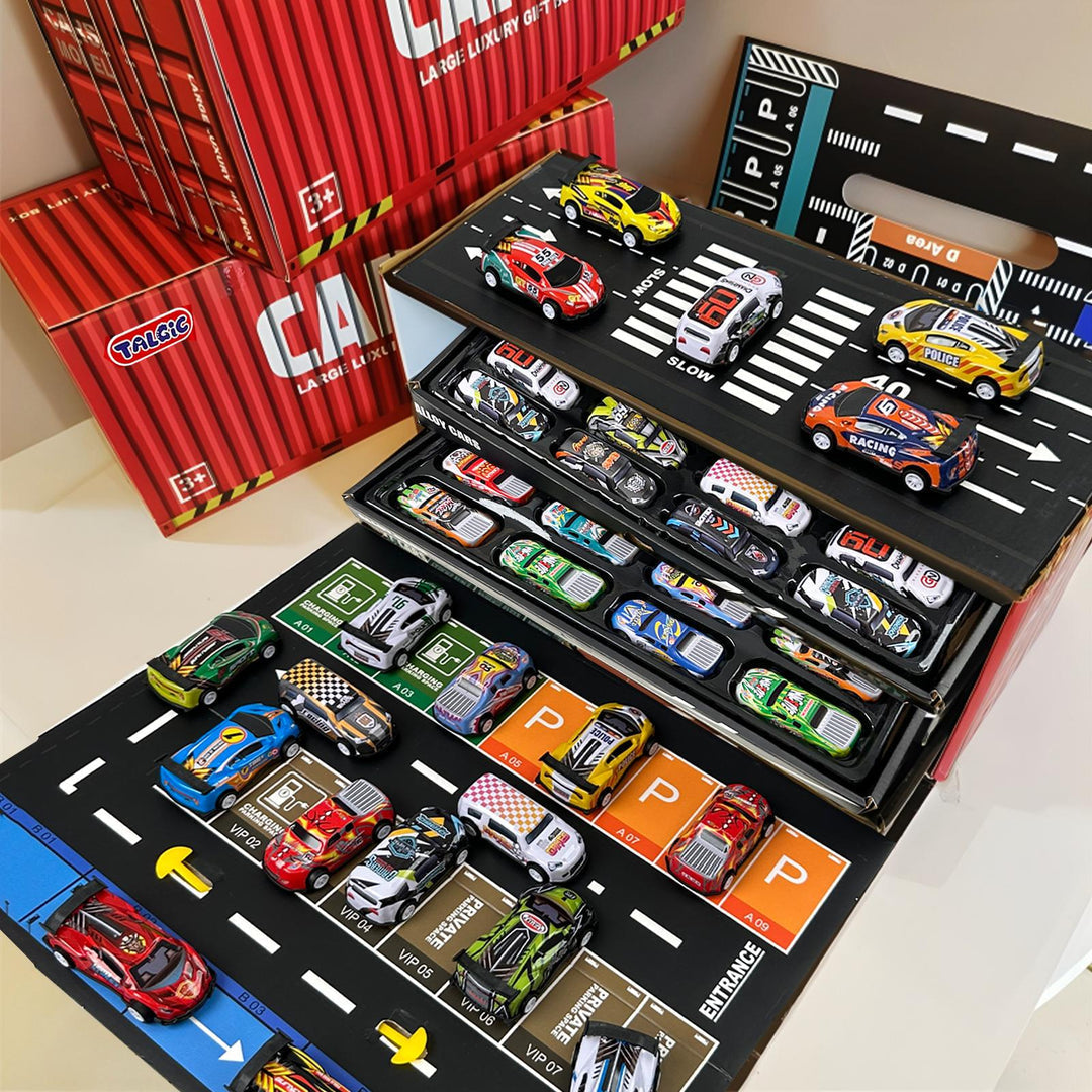 48-Piece Deluxe Alloy Toy Car Set – Large Luxury Gift Box
