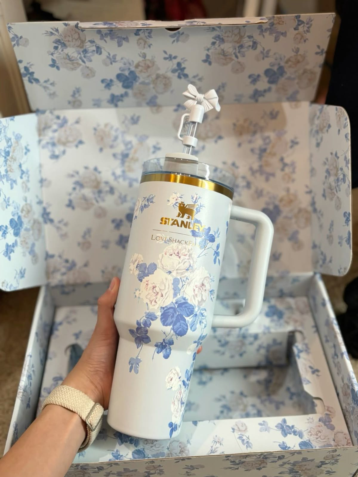 Stanley x LoveShackFancy 40oz Floral Quencher Tumbler – Limited Edition