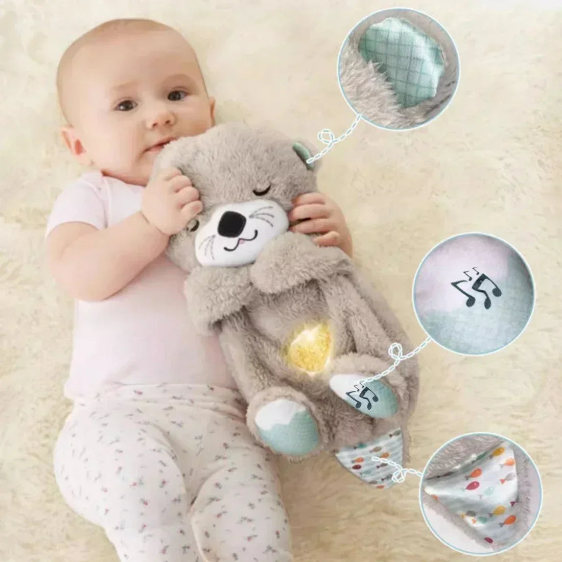 Breathing Bear Electric Soft Toy – Soothing Plush for Kids
