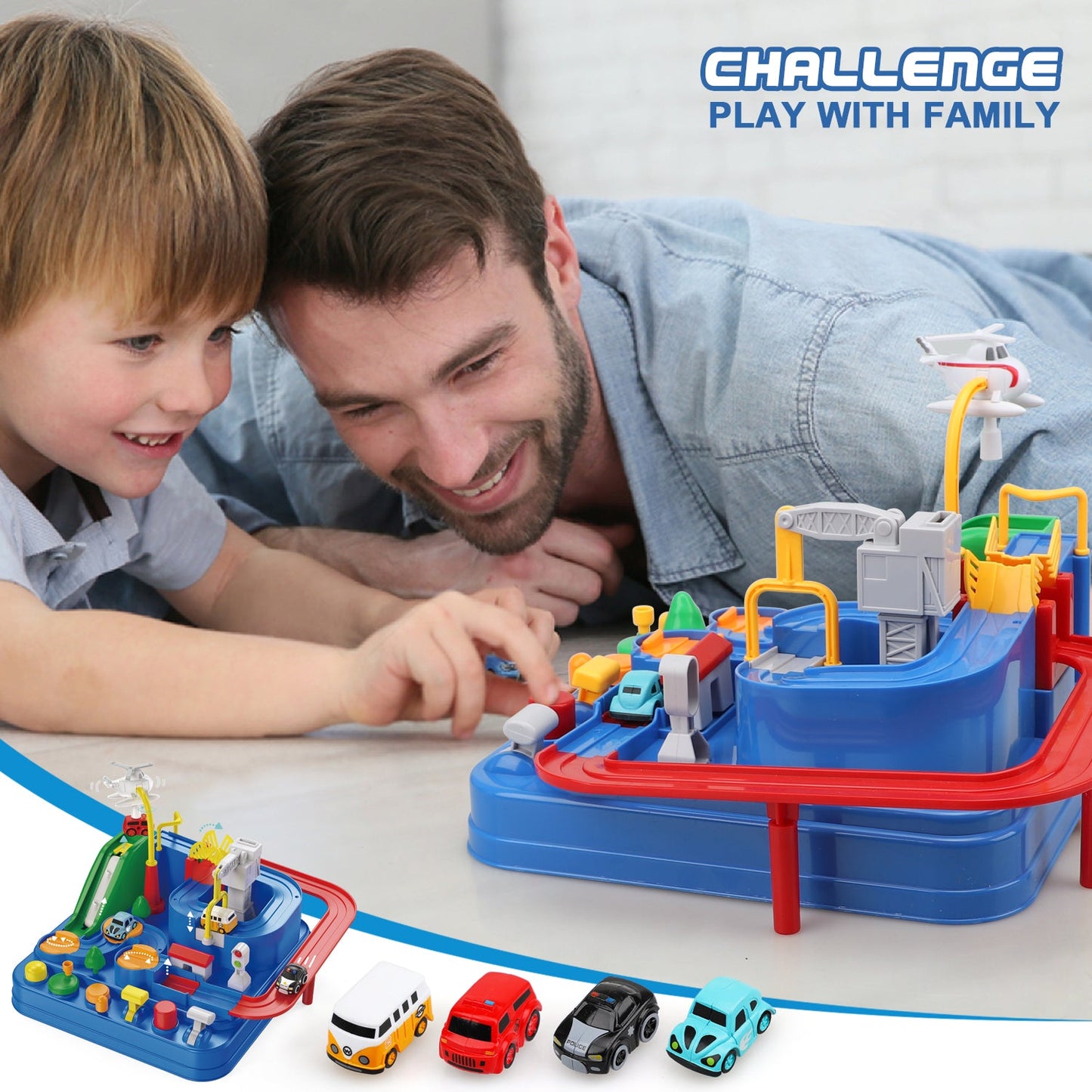 Car Adventure Toy Set For Kids