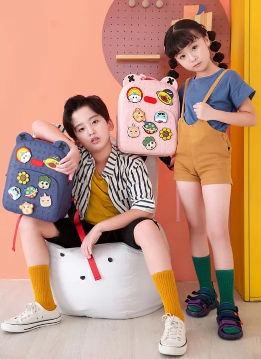 Luxury EVA Kids Backpack with DIY Brooches