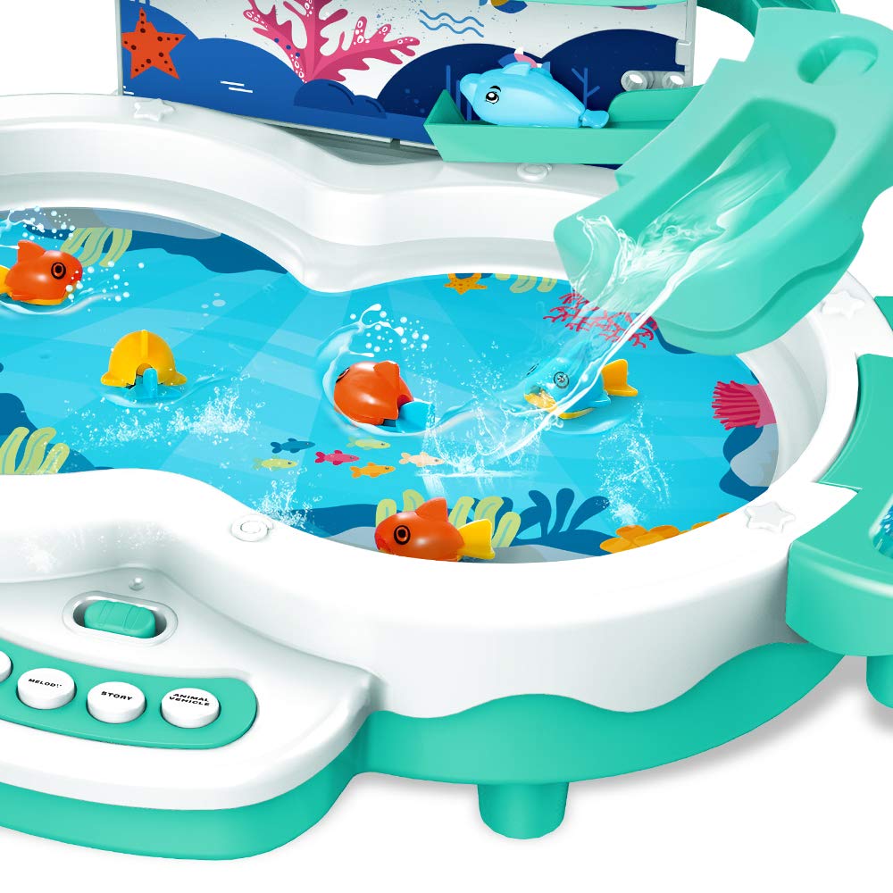 Musical Magnetic Fishing Game with Track Slide – Interactive Educational Toy for Kids
