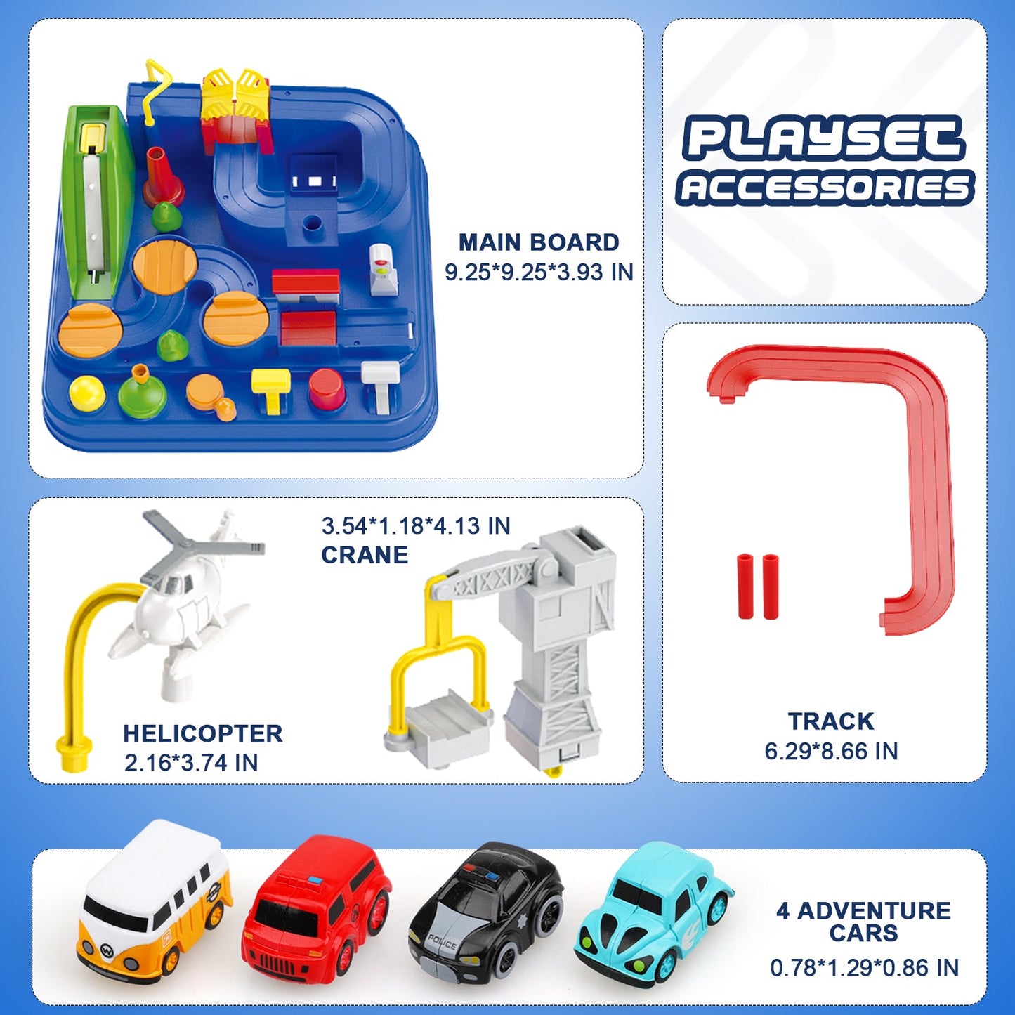 Car Adventure Toy Set For Kids