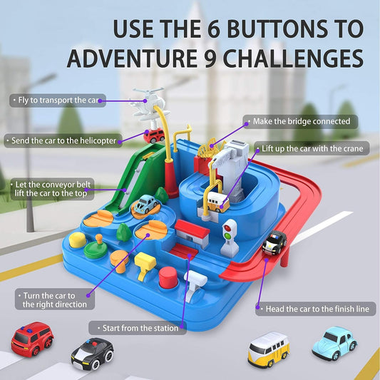 Car Adventure Toy Set For Kids