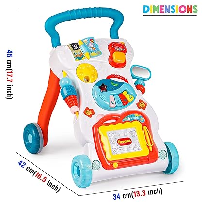 2-in-1 Musical Baby Walker & Learning Activity Center
