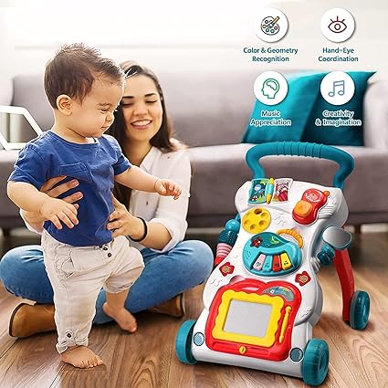 2-in-1 Musical Baby Walker & Learning Activity Center