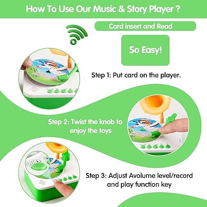 Kids' Vintage Bluetooth Speaker – Phonograph-Style Wireless Music Player with Light & Sound