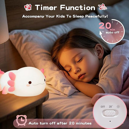 Soft Silicone Animal Night Light – Dimmable & Rechargeable