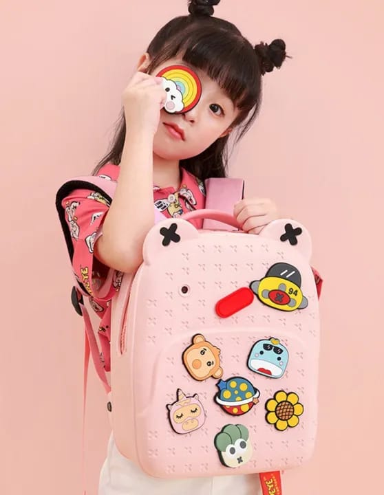 Luxury EVA Kids Backpack with DIY Brooches