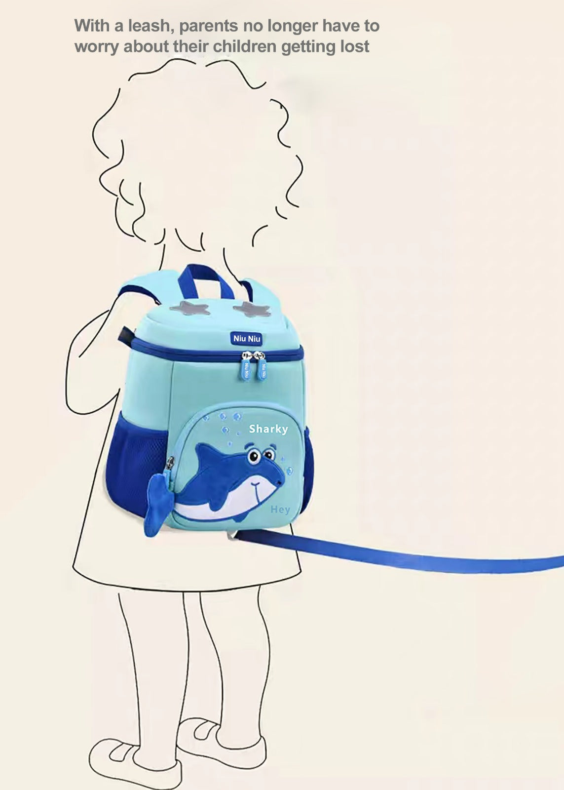 Baby Shark Backpack for Kids – Fun & Spacious Design