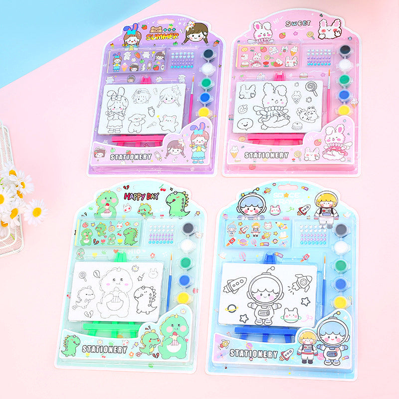 Kids' DIY Painting Kit ā Cute Cartoon Art Set