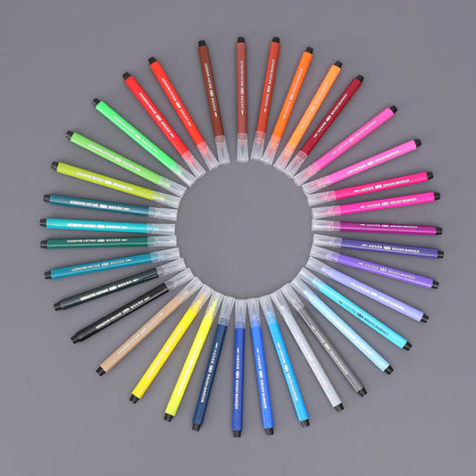 48-Color Dual Tip Sketch Markers Set – Brush & Fine Tip Art Pens for Kids, Students & Artists