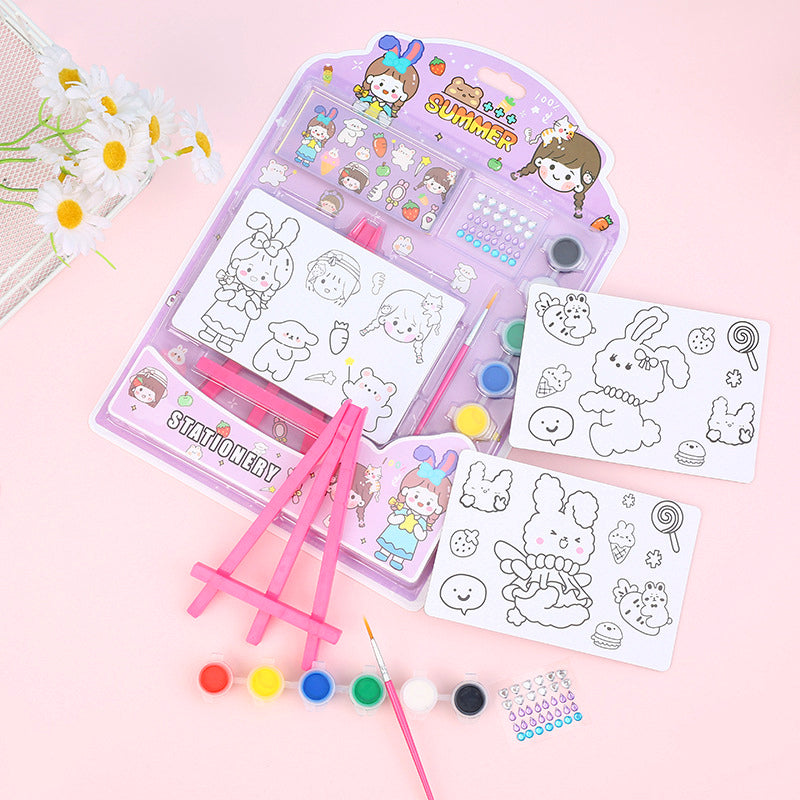 Kids' DIY Painting Kit ā Cute Cartoon Art Set
