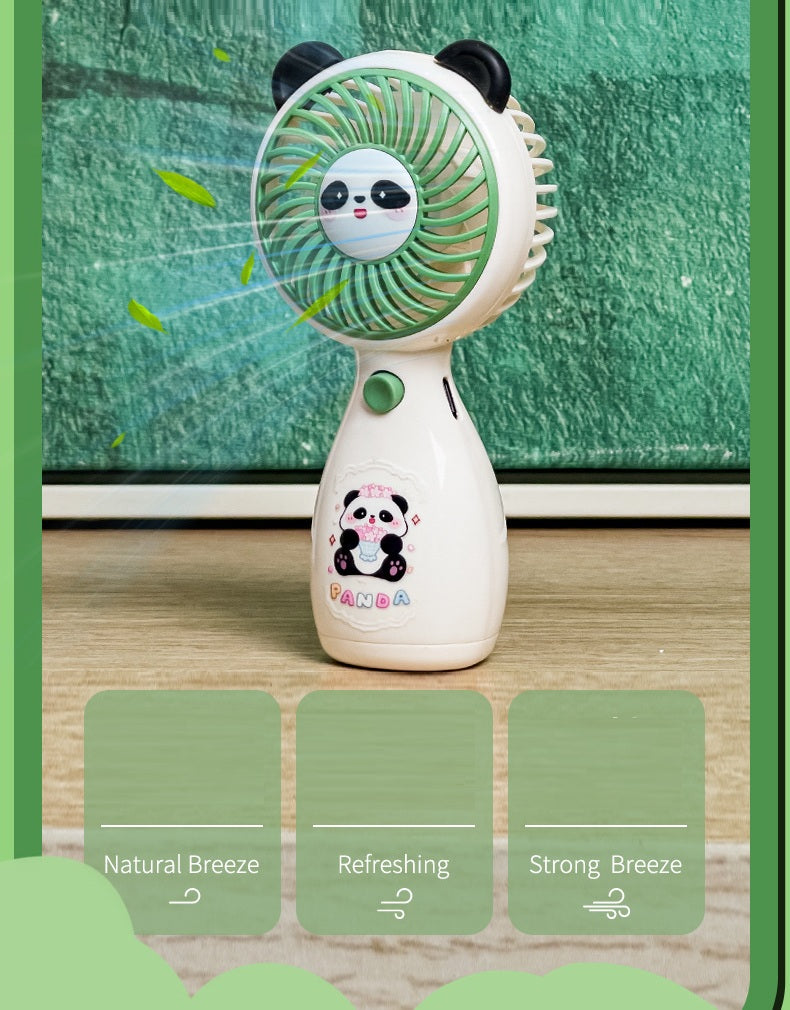Panda USB Handheld Fan – 3 Speed Portable Cooling