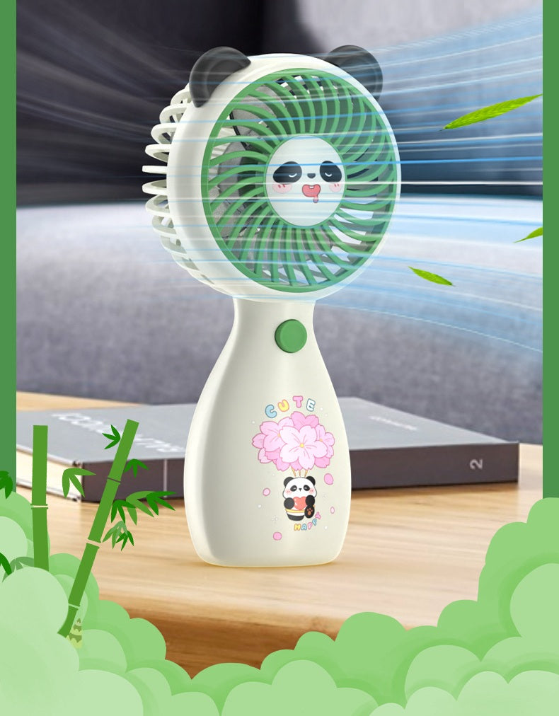 Panda USB Handheld Fan – 3 Speed Portable Cooling