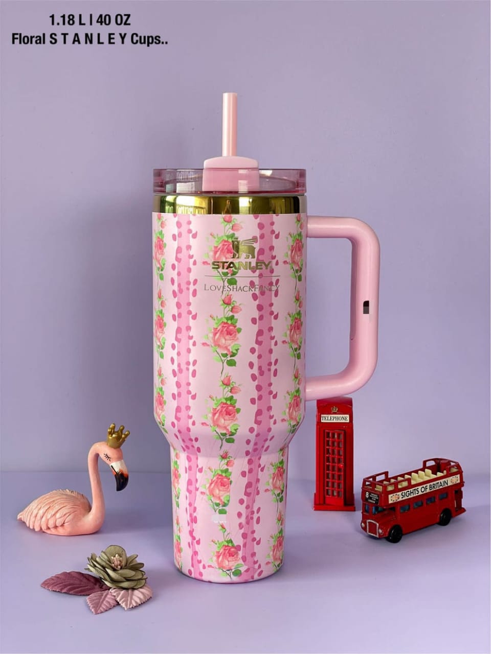 Stanley x LoveShackFancy 40oz Floral Quencher Tumbler – Limited Edition