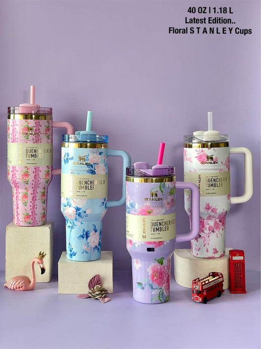 Stanley x LoveShackFancy 40oz Floral Quencher Tumbler – Limited Edition