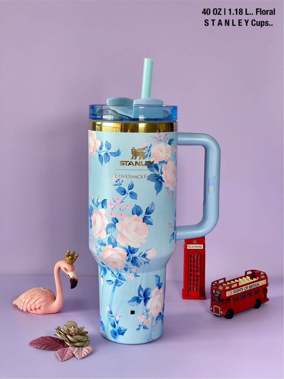Stanley x LoveShackFancy 40oz Floral Quencher Tumbler – Limited Edition