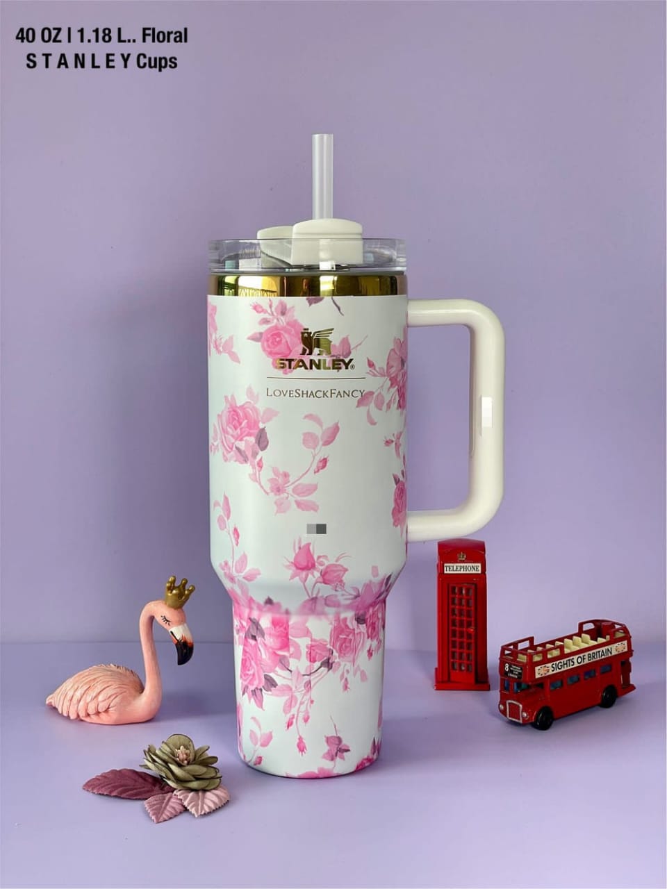 Stanley x LoveShackFancy 40oz Floral Quencher Tumbler – Limited Edition