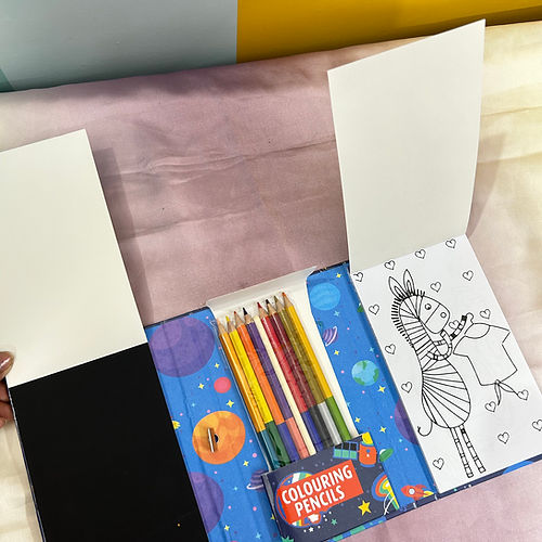 Colouring & Scratch Reveal Book for Kids