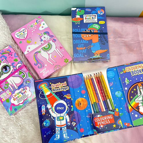 Colouring & Scratch Reveal Book for Kids