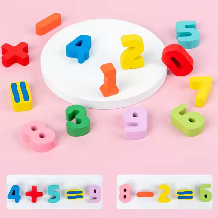 Multi-Functional Wooden Puzzle Board ā Numbers & Fishing Game
