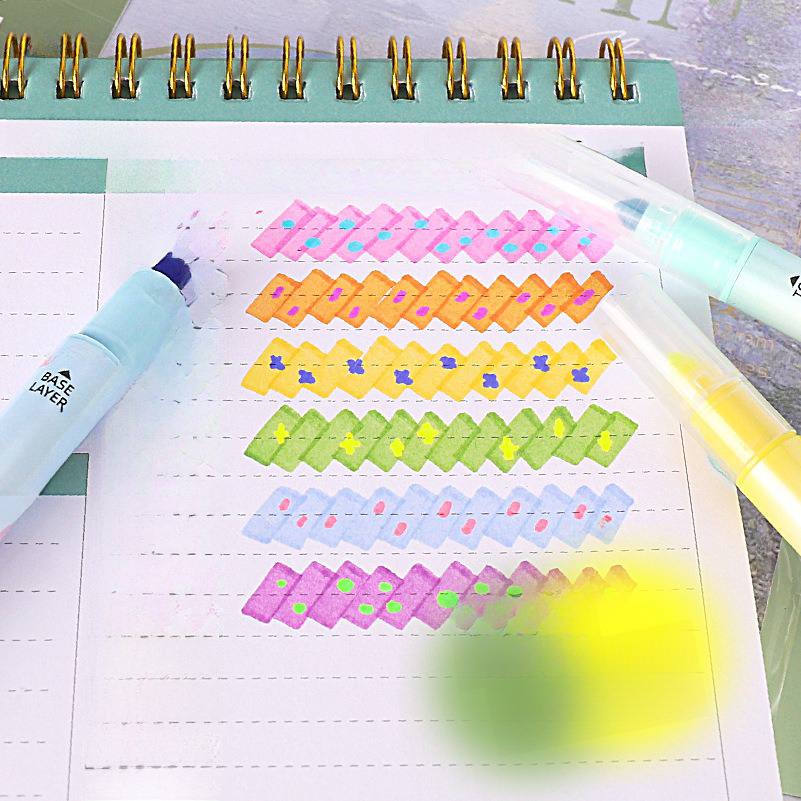 Dual-Tone Pastel Highlighters ā Soft & Aesthetic Markers