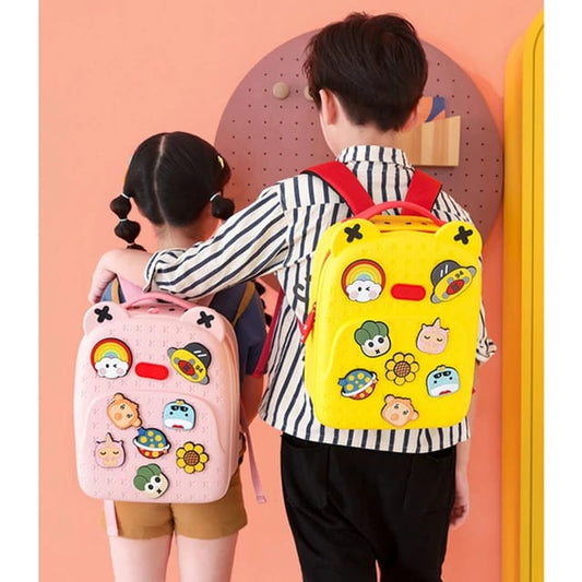 Luxury EVA Kids Backpack with DIY Brooches