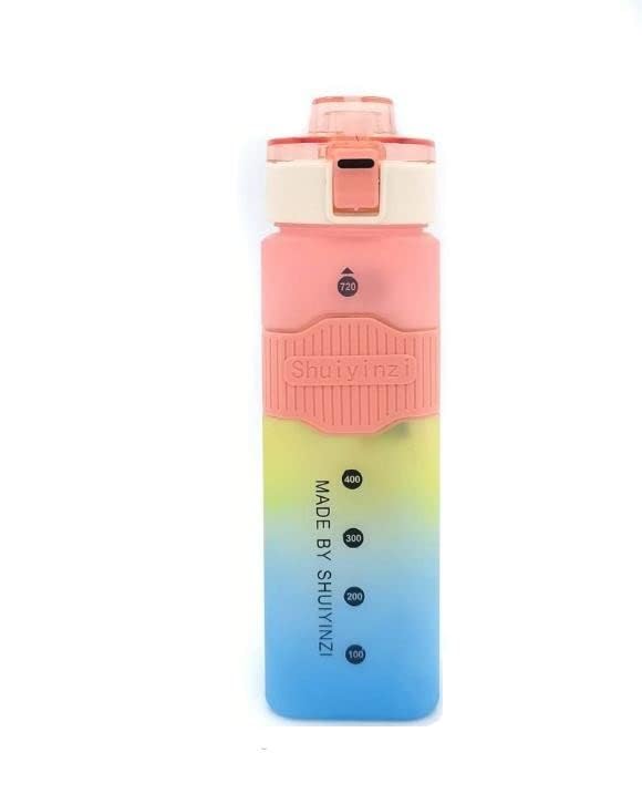 1Pcs-Multicolor Square Water Bottle Fitness Gym Water Bottle