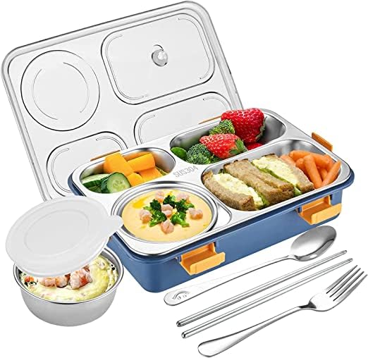 Lunch Boxes for Adults - Lunch Box for Kids with Spoon & Fork