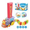 Domino Train Toy with Lights & Sound – Automatic Domino Laying Set for Kids