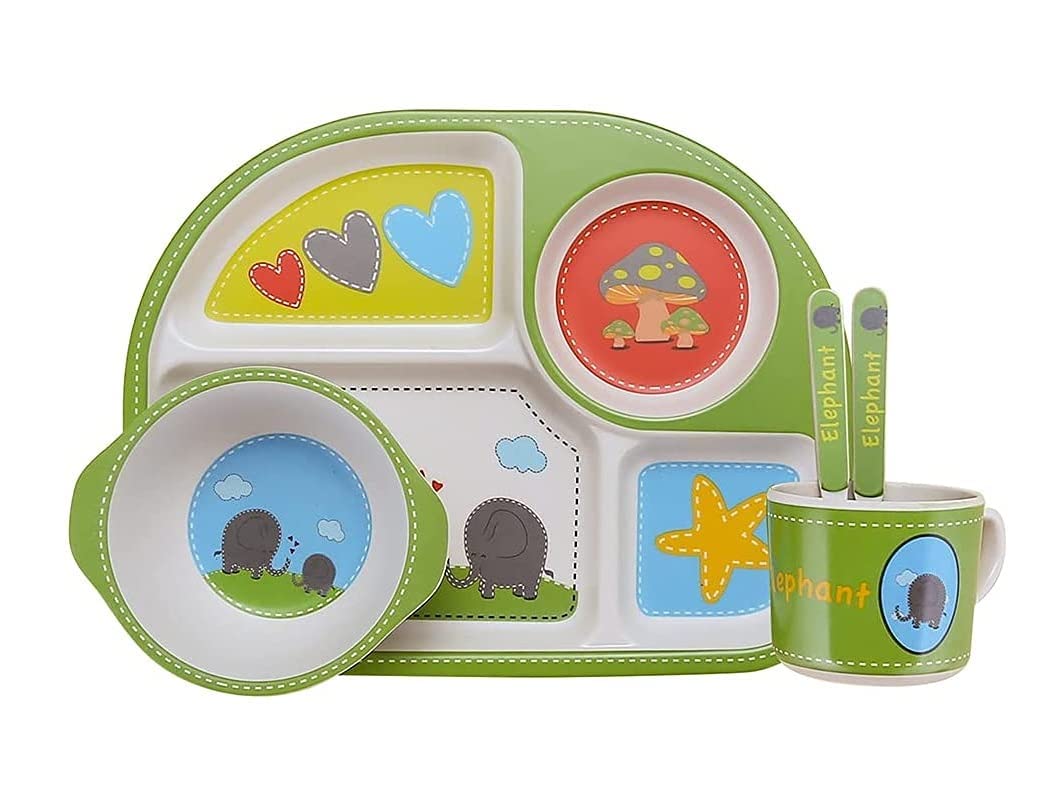 Bamboo Fibre Dinner Set for Kids