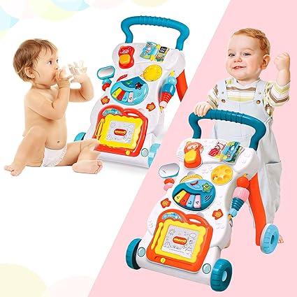 2-in-1 Musical Baby Walker & Learning Activity Center