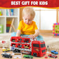 Foldable Transport Truck Toy with Car Ejection Launcher – Multi-Car Carrier Playset for Kids