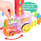 Domino Train Toy with Lights & Sound – Automatic Domino Laying Set for Kids