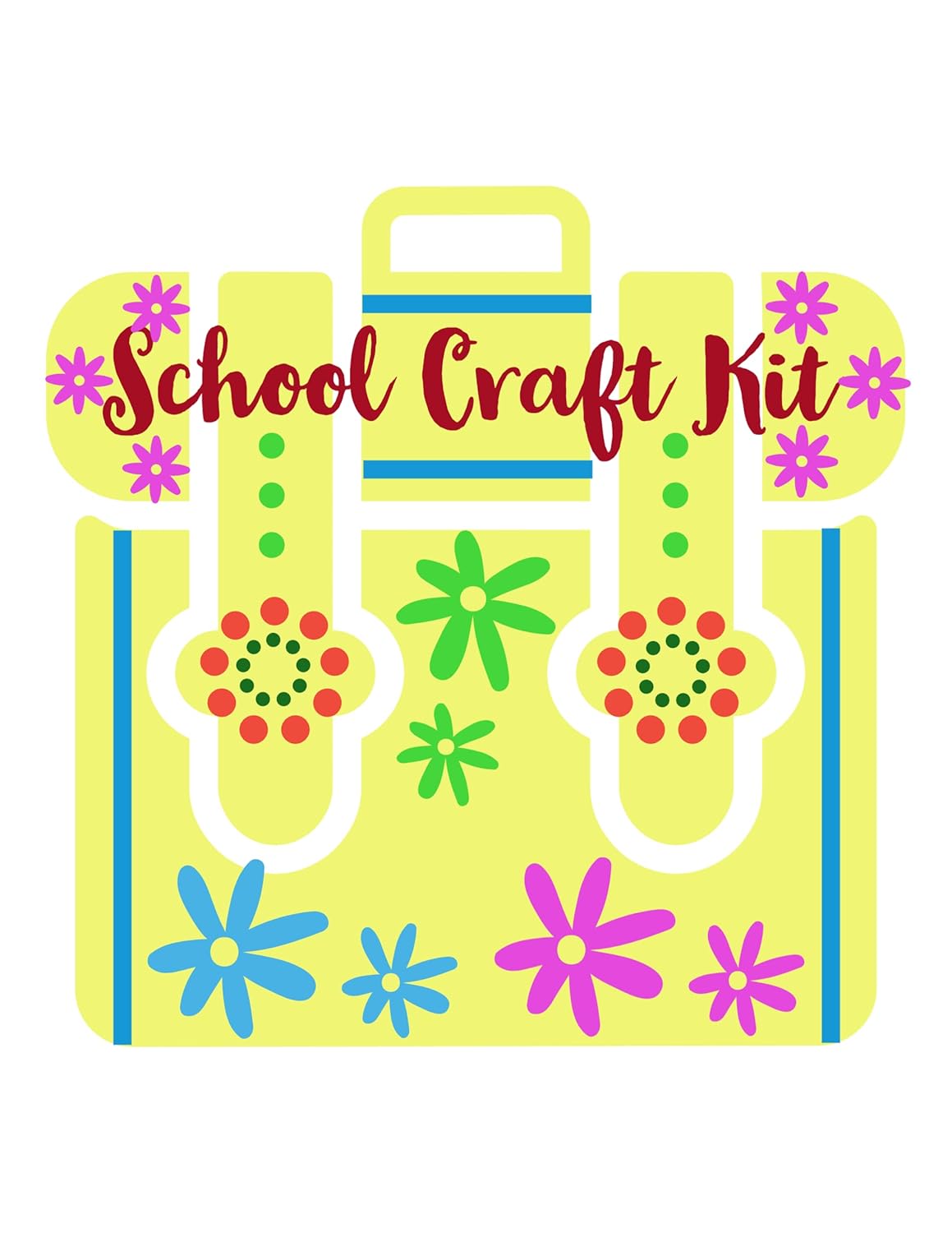 School Art and Craft Kit for Girls and Boys- 20 Items