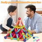 84-Piece Magnetic Building Sticks & Balls Set – STEM Construction Toy for Kids