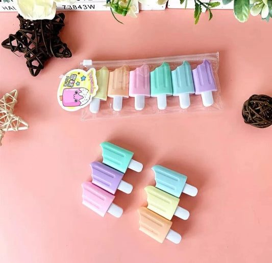 Candy Shaped Highlighters – Set of 6 Fun Colors for Kids