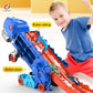 2-in-1 Dinosaur Storage Truck Toy with Diecast Cars – Carrier & Playset for Kids