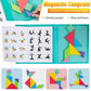Magnetic Tangram Puzzle Game with Activity Book
