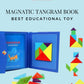 Magnetic Tangram Puzzle Game with Activity Book