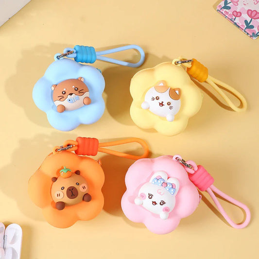 Silicone Flower Coin Pouch – Mini & Cute for Kids